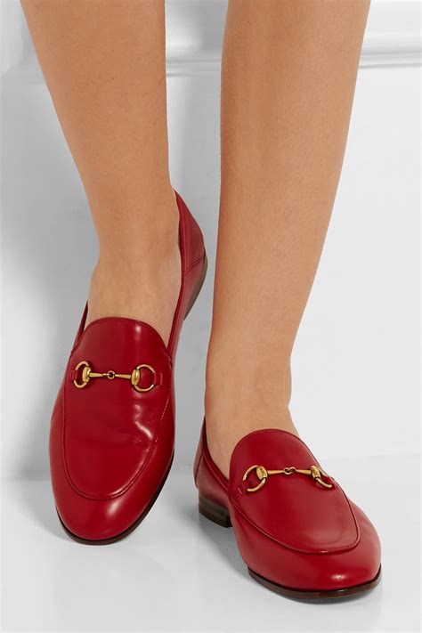 red gucci horsebit loafers|gucci 1953 horsebit loafer women's.